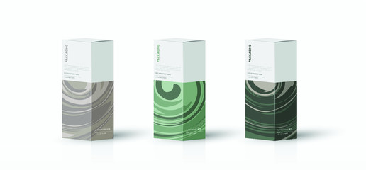 Box, packaging template for product vector design illustration.