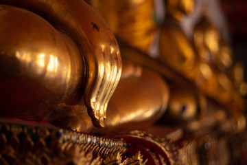 A beautiful view of Wat Pho buddhist temple in Bangkok, Thailand.