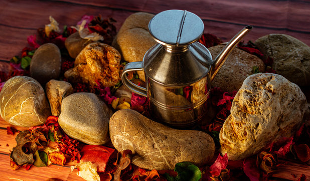 aceitera tradicional en acero inoxidable