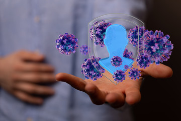 contagious coronavirus pandemic, dangerous virus outbreak 3d.