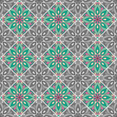 Seamless pattern. Vintage decorative elements