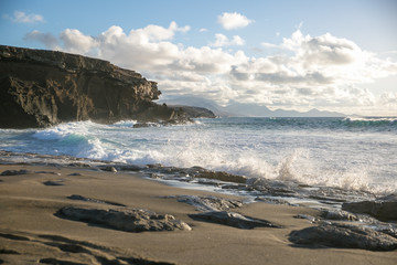 beach at sunset