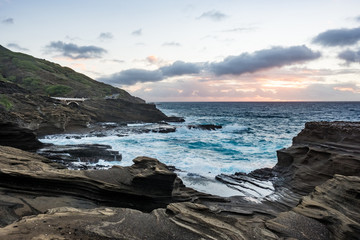 Lanai lookout, Sand stone structures, sandstone waves, sunrise
