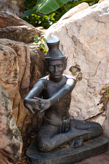 A beautiful view of Wat Pho buddhist temple in Bangkok, Thailand.