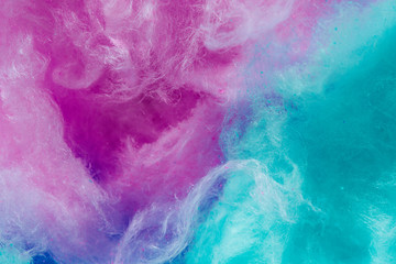 Cotton candy, macro, trendy colors of the year