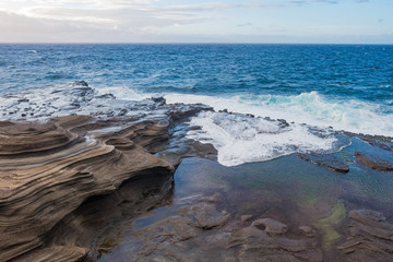 Dramatic sunrise at Lanai lookout, Coastline, Koko Head, Pacific Ocean