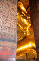 A beautiful view of Wat Pho buddhist temple in Bangkok, Thailand.