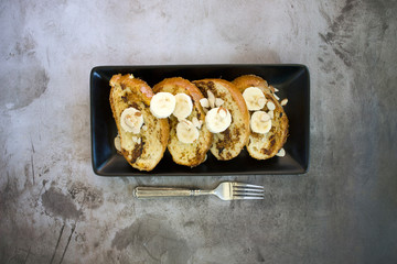 Almond Banana French Toast