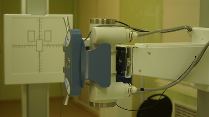 White x-ray machine in the diagnostics room