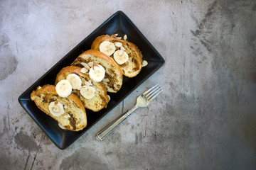 Almond Banana French Toast