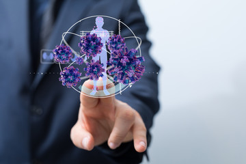 epidemic coronavirus digital 3d flu