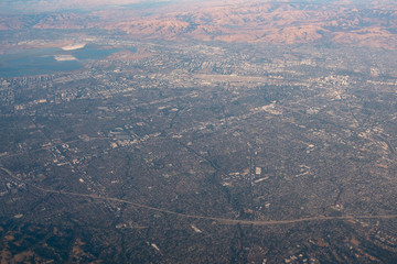 Cupertino from above, Apple headquarters, Cupertino, CA, USA, September 20, 2018