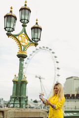 girl at london capital uk