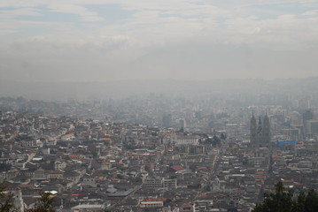 Quito in a cloudy day