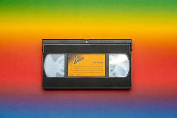Obraz premium Vorderseite einer VHS Videokassette