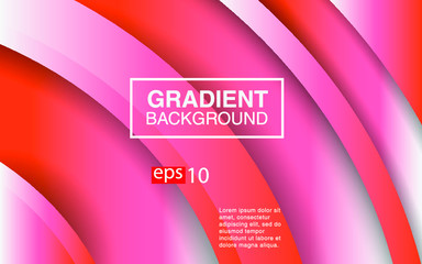 Colorful geometric background circle gradient composition