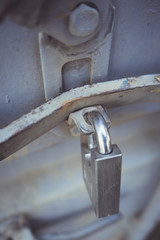 cerradura antigua oxido metal candado 