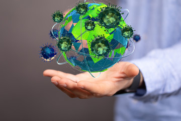 virus. Novel, people  Concept  quarantine.