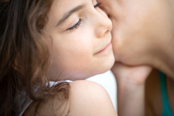 Mother and daughter lovely faces