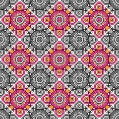 Seamless pattern. Vintage decorative elements