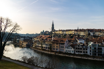 Obraz premium Vue sur la vieille ville de Berne (Canton de Berne, Suisse)