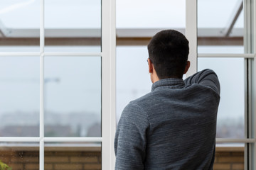 looking through the window