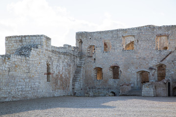 Ruins of the medieval royal castle in Kazimierz Dolny on Vistula River