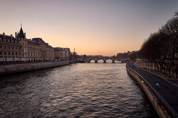 sunset in paris