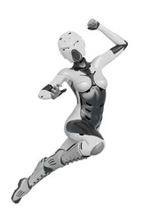 super soldier female going to battle