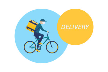 Online order and food or product express delivery concept.