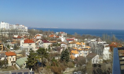 Fototapeta na wymiar panorama of the Odessa city