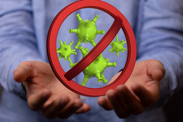 Virus Covid 19-NCP. nCoV denoted is single-stranded protection virus..