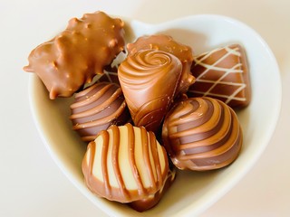 chocolate on plate