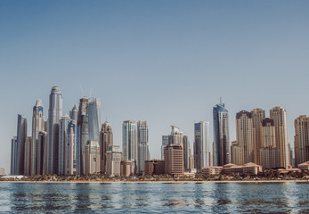 Fototapeta na wymiar dubai marina united arab emirates