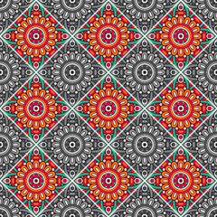 Seamless pattern. Vintage decorative elements