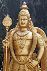 Statue of Lord Murugan in Batu Caves, Malaysia