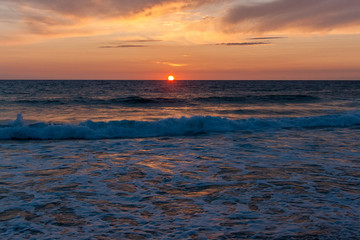 Obraz premium Coucher du soleil à Biscarrosse