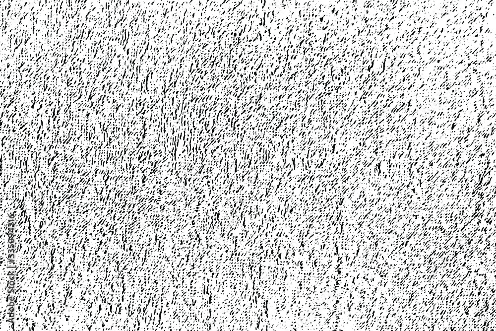 Poster grunge texture of terry cloth. abstract monochrome background with noise, dots and grain. vector ill