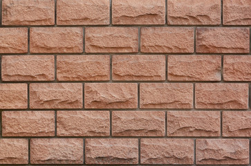 Wall masonry made of decorative stone