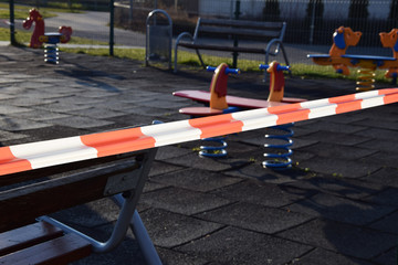 closed playground for small children