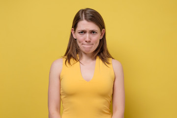 Girl suspects something wrong being doubtful in friend telling whole truth