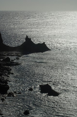 Ajones point in the coast of Valverde. El Hierro. Canary Islands. Spain.