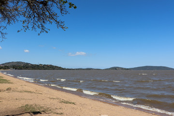 Ipanema beach on the shores of Lake Guaíba in the south of Porto Alegre.