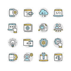 Service Tools Vector icon set
