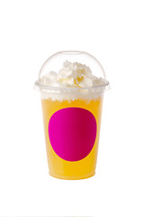 Oxygen fruit cocktail. isolate on white background