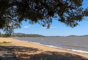 Ipanema beach on the shores of Lake Guaíba in the south of Porto Alegre.