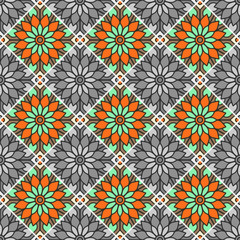 Seamless pattern. Vintage decorative elements