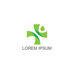 Medical Cross and Health Pharmacy Logo Vector Template
