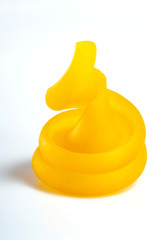 One yellow trottole pasta