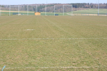 Fussballplatz im Dorf.